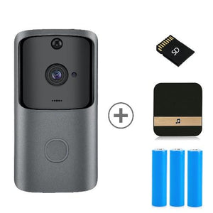 WIFI Doorbell Camera Smart Home Video Intercom IP Doorbell Wireless Remote Doorbell Camera Battery 720P HD Night Vision