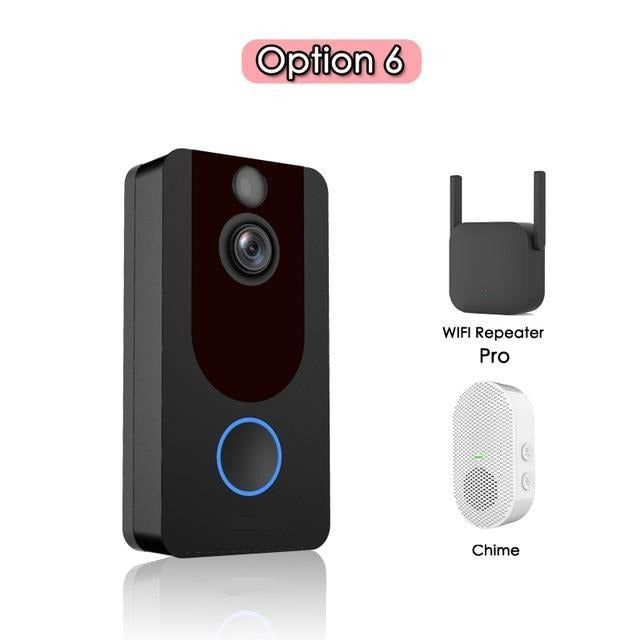 V7 HD 1080P Smart WiFi Video Doorbell Camera Visual Intercom Night vision IP Door Bell Wireless Security Camera