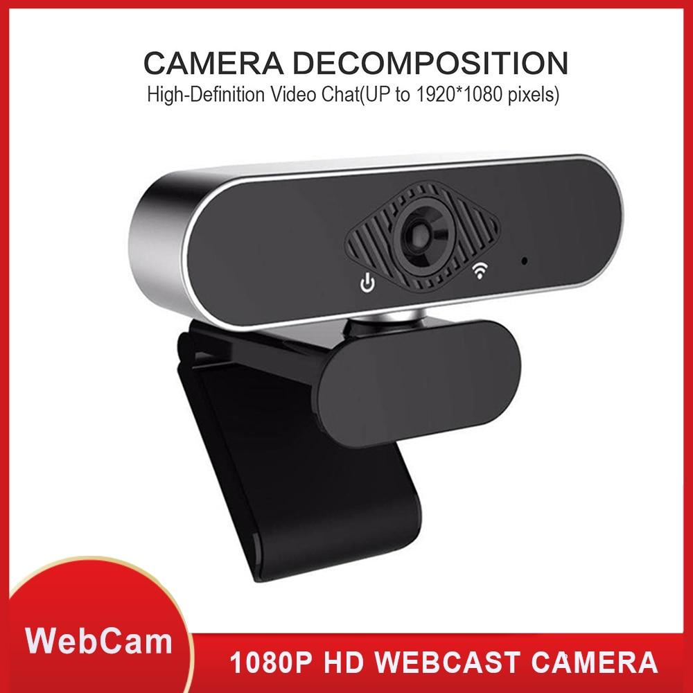 Computer Webcam with Built-in Microphone  2MP Full HD 1080P Widescreen Video Work Home Accessories USB Web Camera for PC