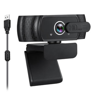 HD 1080P Webcam with Microphone PC Desktop Web Camera Rotatable Cameras for YouTube Live Broadcast Video Calling Conference Work