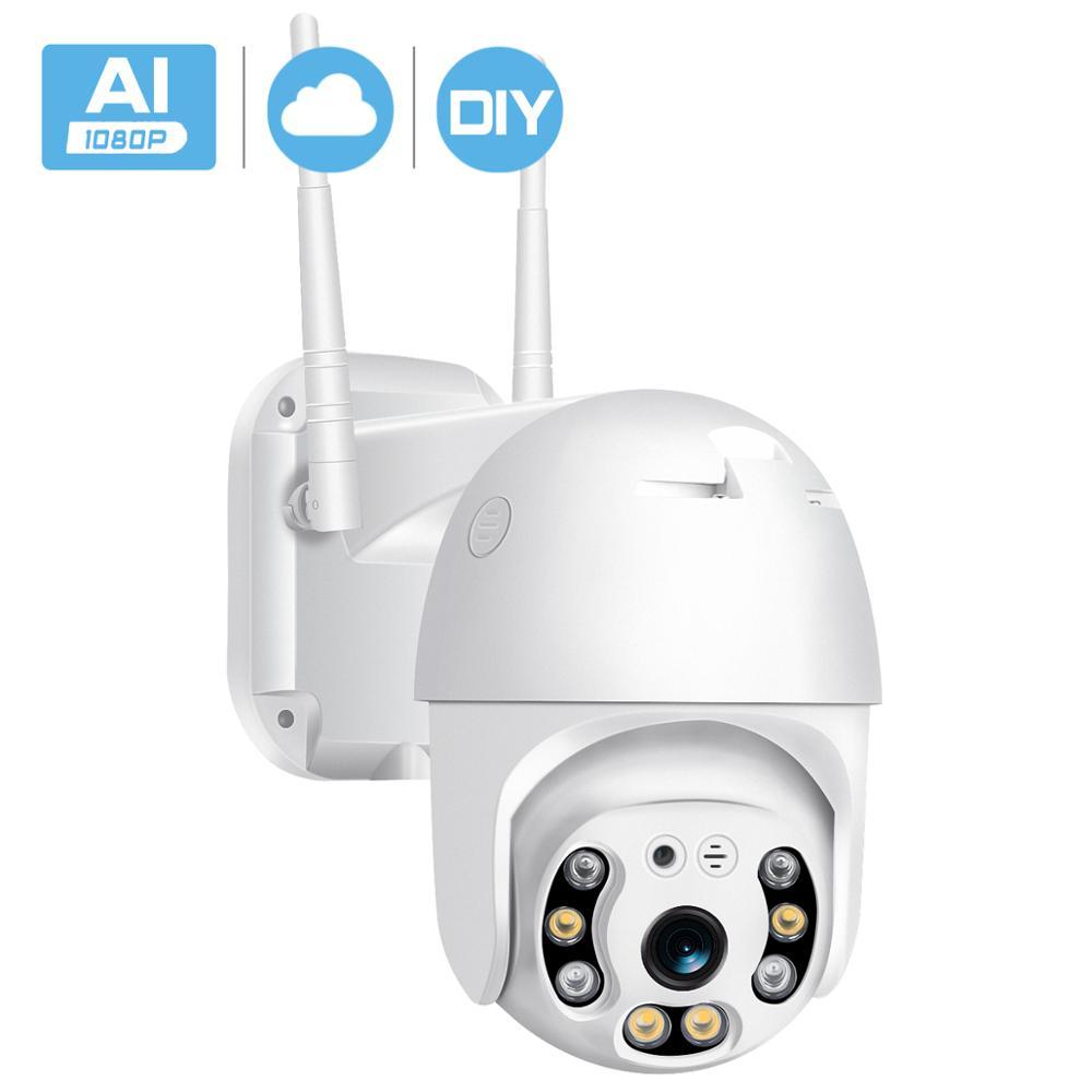 2MP H.265 Audio PTZ 1080P Outdoor Speed Dome Wifi IP Camera Wireless AI Camera Cloud-SD Slot ONVIF Security CCTV Camera