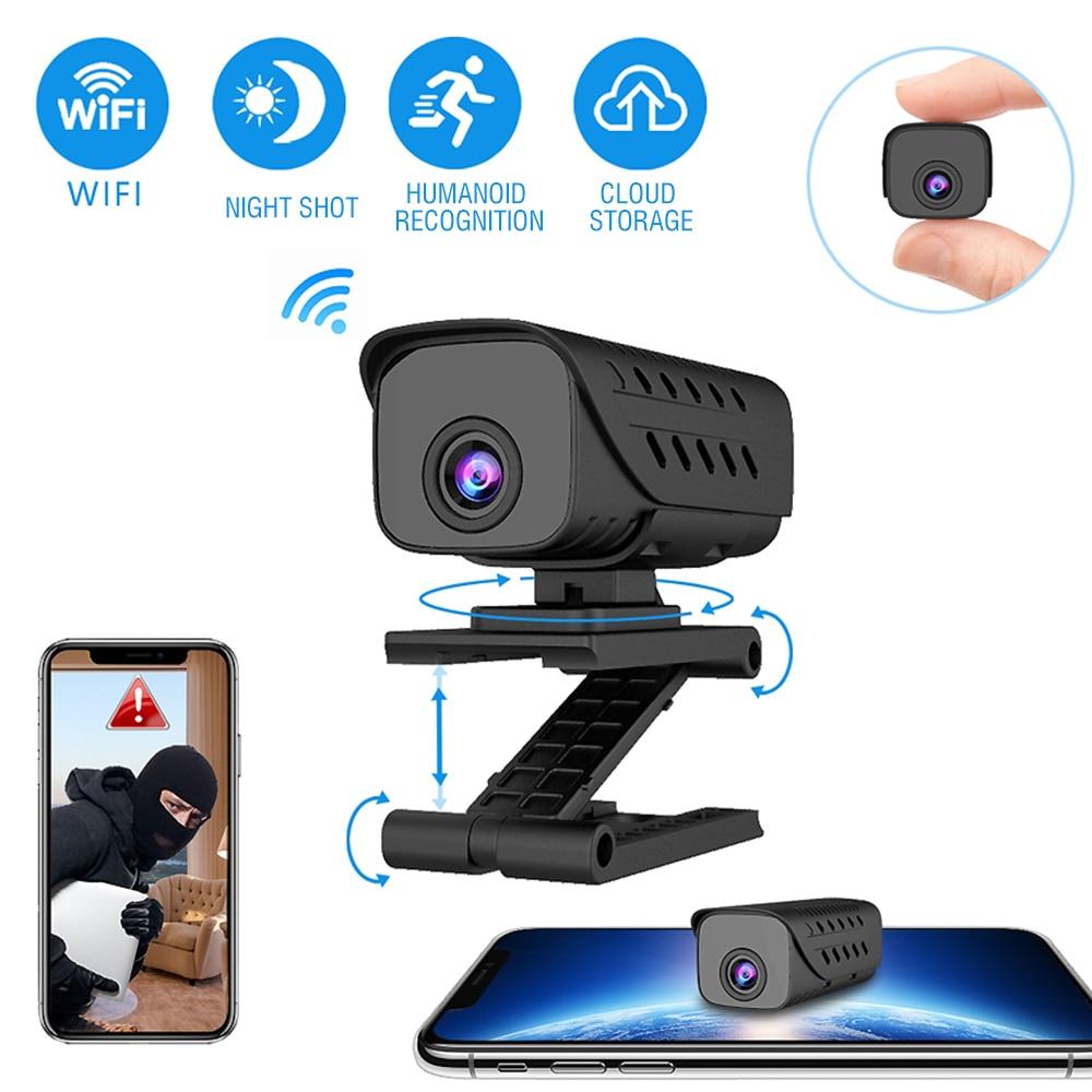 Small 1080p MIni IP Camera 2.4G Wifi Smart Home Indoor Motion AI Human Detection Night Vision Monitor for Kids Cat Pet Baby