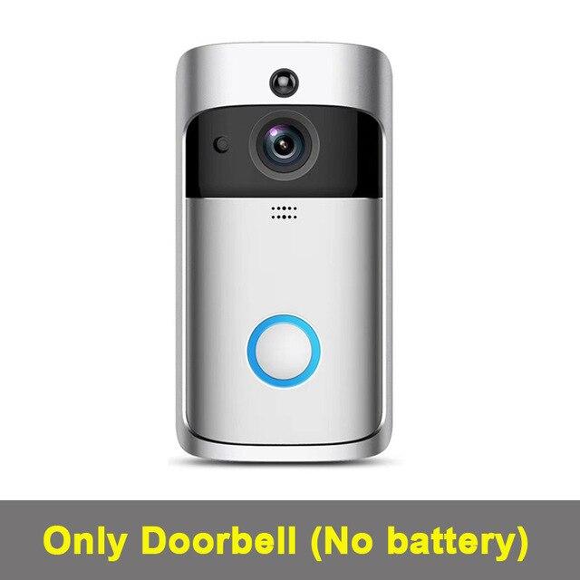 Smart Home V5 Wireless Camera Video Doorbell 720P HD WiFi  Doorbell Home Security Smartphone Remote Monitoring Alarm Door Senso