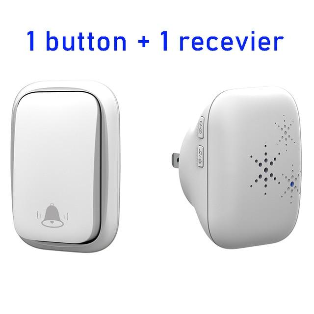 Wireless Doorbell No Battery Required  Waterproof Self-Powered Smart Door Bell Home Cordless Ring Dong Chime Timbre Calling