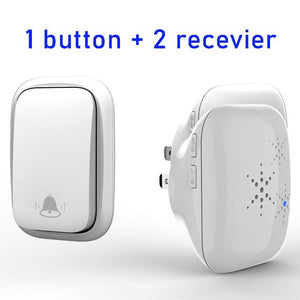 Wireless Doorbell No Battery Required  Waterproof Self-Powered Smart Door Bell Home Cordless Ring Dong Chime Timbre Calling