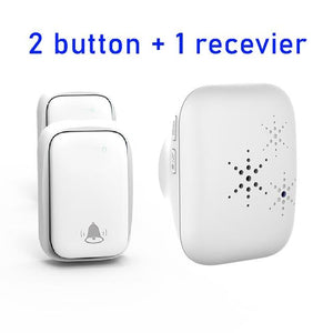 Wireless Doorbell No Battery Required  Waterproof Self-Powered Smart Door Bell Home Cordless Ring Dong Chime Timbre Calling